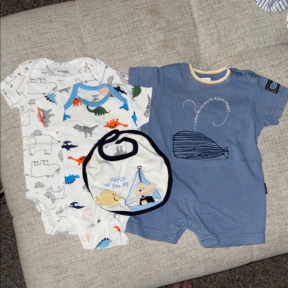 Baby Onesies, Romper and Bib Set